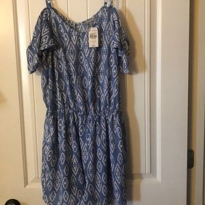 Blue&white Romper from LoveSick size 0(plus size)